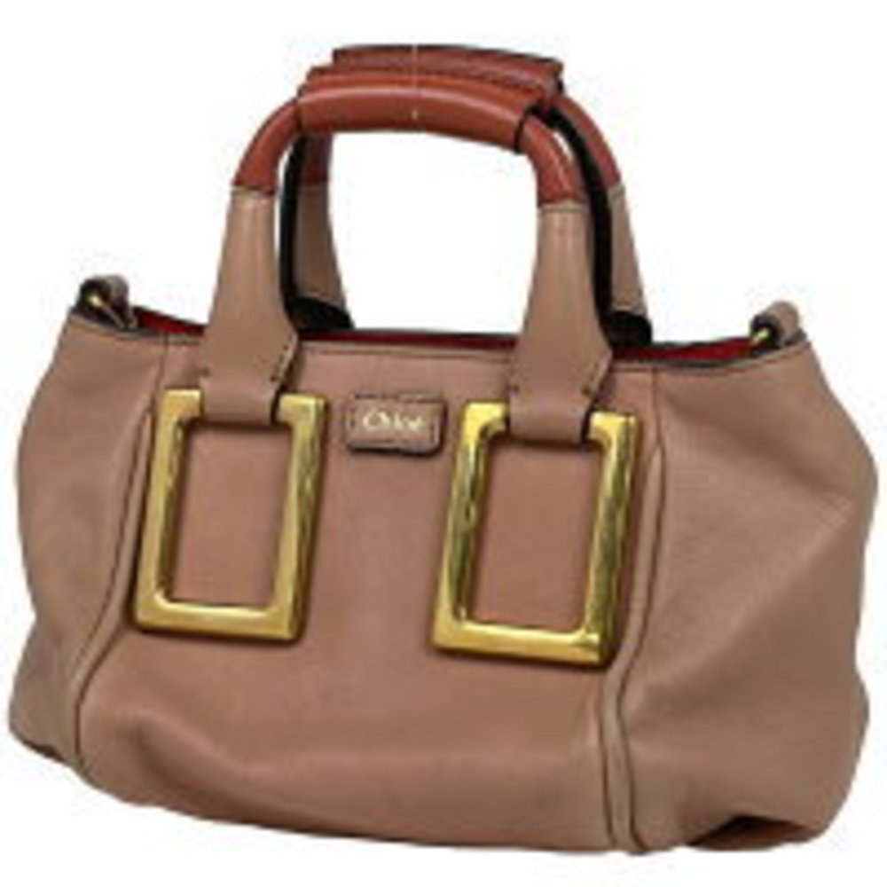 Chloe Ethel Shoulder Bag leather salmon pink